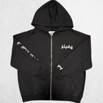 Load image into Gallery viewer, VIRTUE ZIP UP JET BLACK