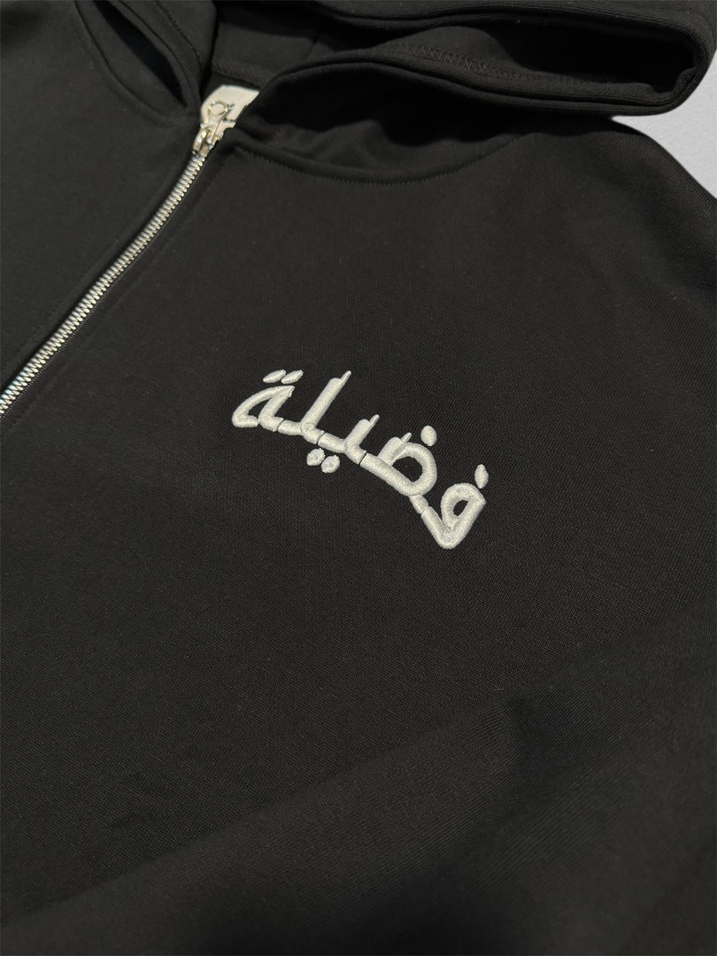 VIRTUE ZIP UP JET BLACK